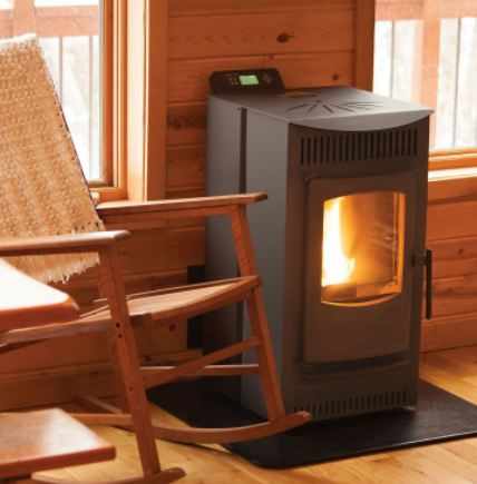 Castle 12327 Serenity Wood Pellet Stove with Smart Controller