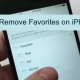 how to remove favorites on iphone