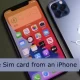 remove a sim card from an iphone