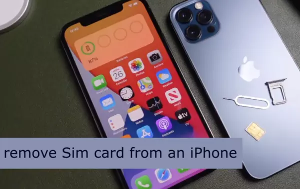 remove a sim card from an iphone