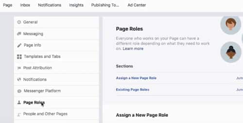 how to add an admin to a facebook page: step 2