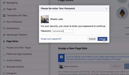 how to add an admin to a facebook page: step 5