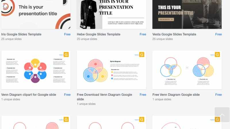 Amazing templates for Google Slides presentations