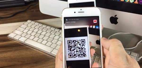 Using iPhone to scan QR code