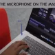 where is the microphone on the macbook pro