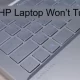 HP Laptop Won’t Turn on