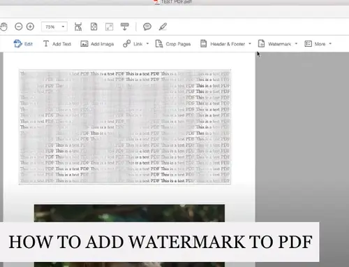 How to Add Watermark to PDF