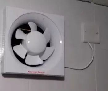 fan in the bathroom