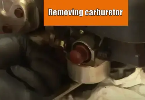 Remove and disassemble carburetor